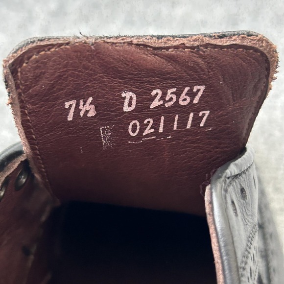 Allen Edmonds McAllister‎ Black Wingtip Oxford Bench Welt Shoes Mens 7.5 D USA main image 15